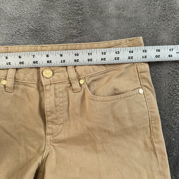 NWT Tory Burch Khaki Pants Cropped Skinny Women's size 27 4 - Picture 6 of 10